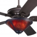 Craftsman Fan with Almond Mica Coppersmith Light